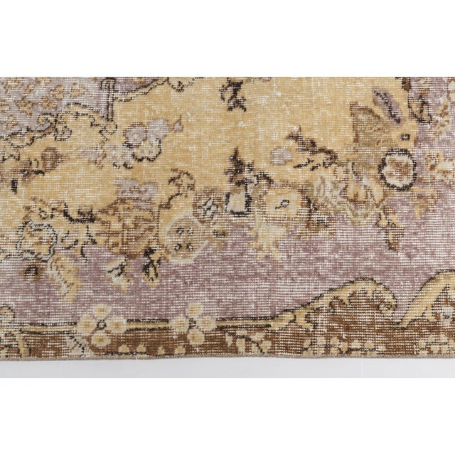 Textile 1960s Authentic Hand-Woven Turkish Rug For Sale - Image 7 of 10