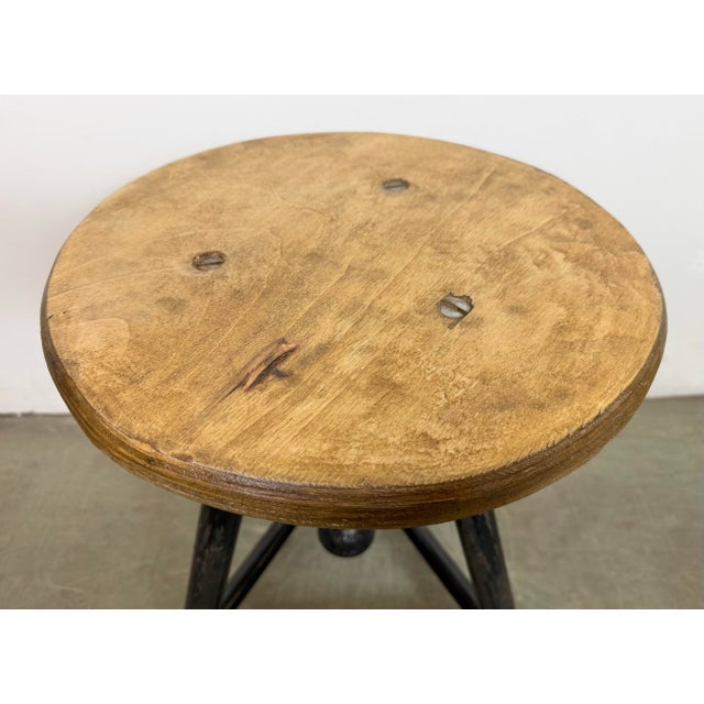 Industrial Workshop Swivel Stool, 1960s For Sale - Image 12 of 13