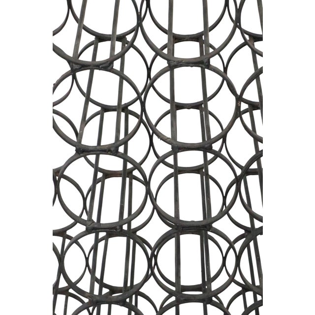 Mid Century Wrought Iron Wine Rack For Sale - Image 9 of 9