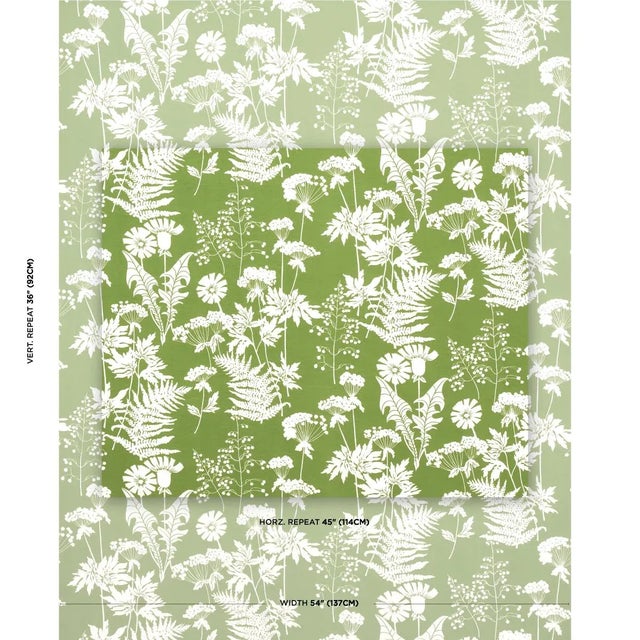 This high-performance, midscale design features delicate silhouettes of flowers and ferns printed with special indoor-...