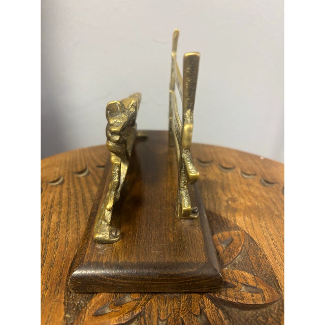 Mid 20th Century Vintage English Fox Letter Rack For Sale - Image 5 of 6
