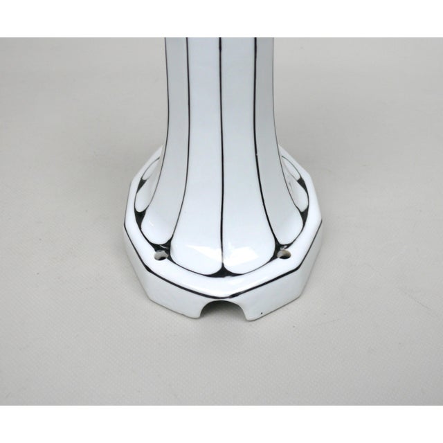 German Wall Lamp in Porcelain and White Cased Glass, 1890s For Sale - Image 13 of 18