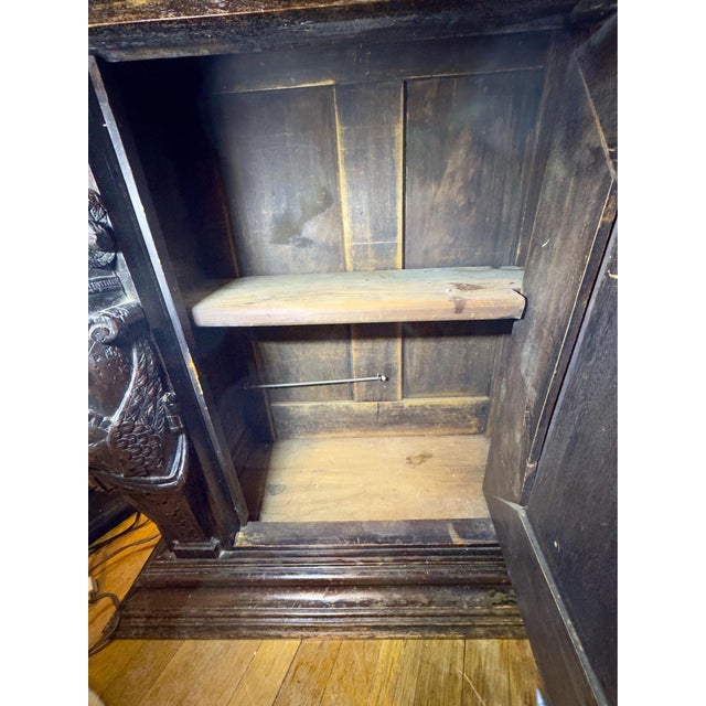 Wood 17th Century Flemish Renaissance Oak Cabinet For Sale - Image 7 of 14