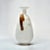 Tall Alabaster Ewer With Contrasting Handle and Fluted Rim For Sale - Image 4 of 10