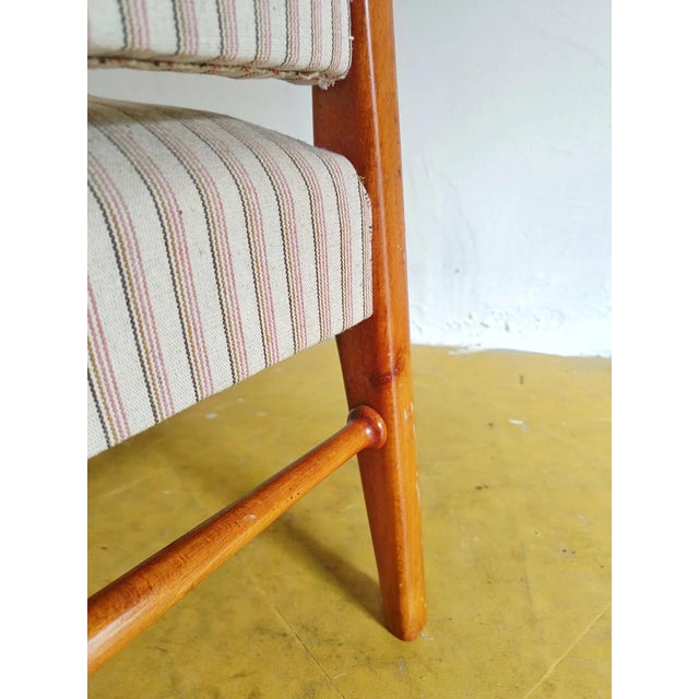Vintage Swedish Armchair in Birch, 1950s For Sale - Image 4 of 10