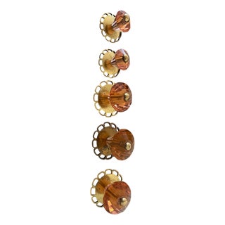 Art Deco Furniture Handle Set, Set of 5 For Sale