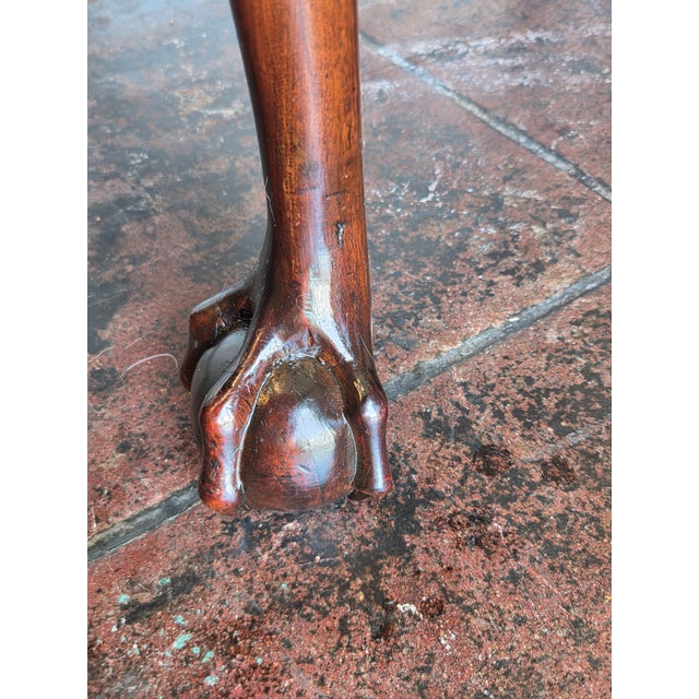 18th Century American Walnut Drop Leaf Gate Leg Table Chippendale Foot For Sale - Image 14 of 15