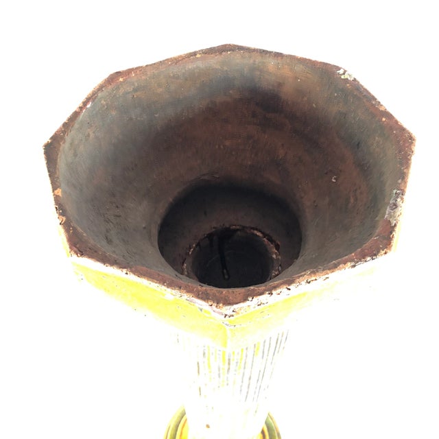 19th Century French Faience Column Pedestal For Sale - Image 10 of 11