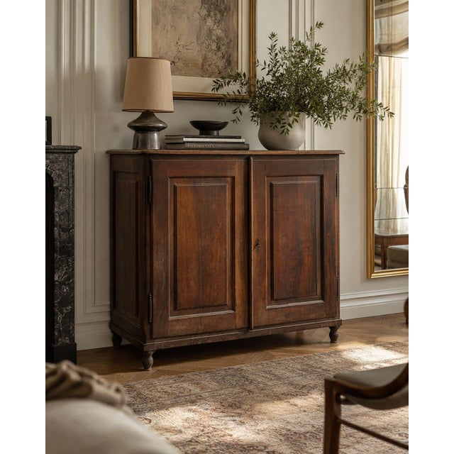 Antique Walnut Sideboard with Drawers, Italy, 1830s For Sale - Image 3 of 7