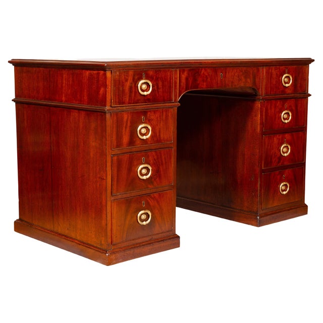 George III Mahogany Rent Desk by Gillows of Lancaster For Sale - Image 13 of 13