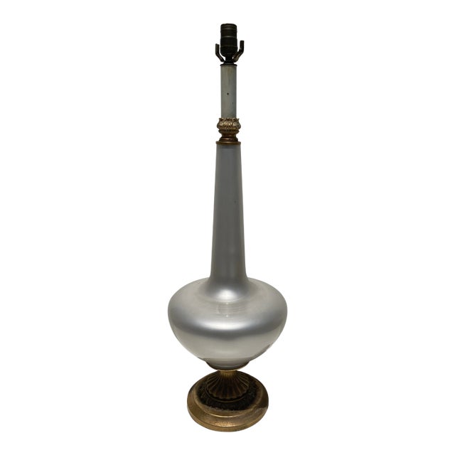 1960s Opalescent Murano Glass Lamp For Sale