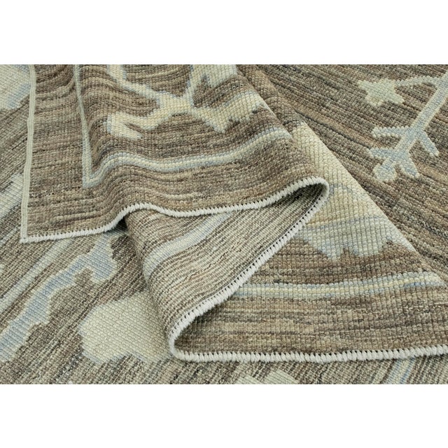 Textile Turkish Oushak Rug 10'4" x 13'7" #18514 For Sale - Image 7 of 8