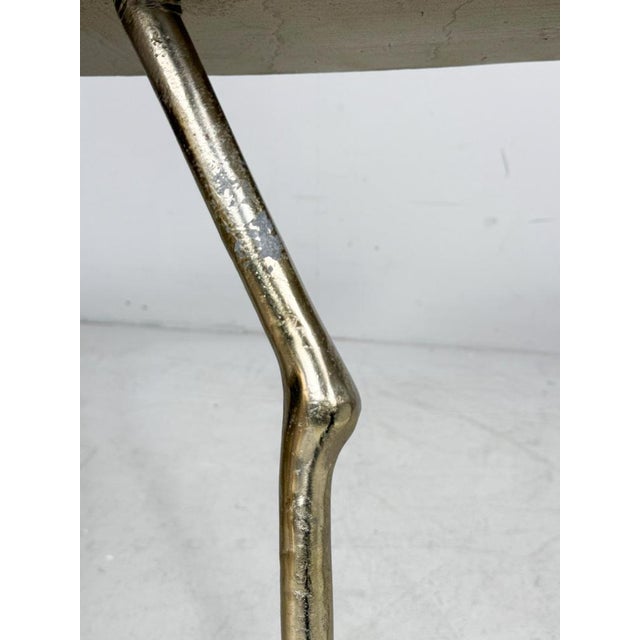 Gold Sculptural Coffee Table in the style of Meret Oppenheim, France, 1980s For Sale - Image 8 of 18