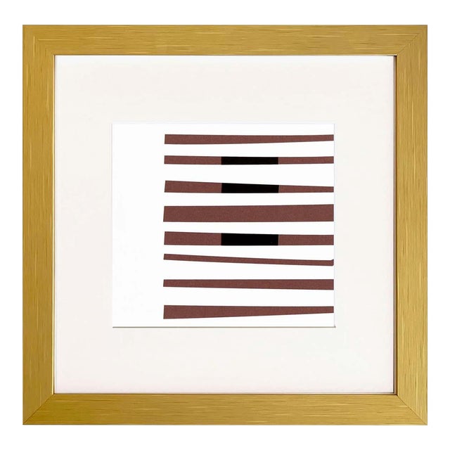 Ellsworth Kelly 1999 Black Brown White 13 Framed Reproduction For Sale