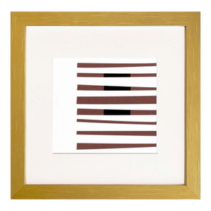 Ellsworth Kelly 1999 Black Brown White 13 Framed Reproduction