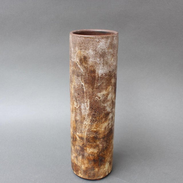 Brown Vintage French Ceramic Vase by Alexandre Kostanda, 1960s For Sale - Image 8 of 17