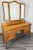 A charming Vintage French Louis dressing table , beautifully crafted in oak with a three-part mirror and elegant flowing...