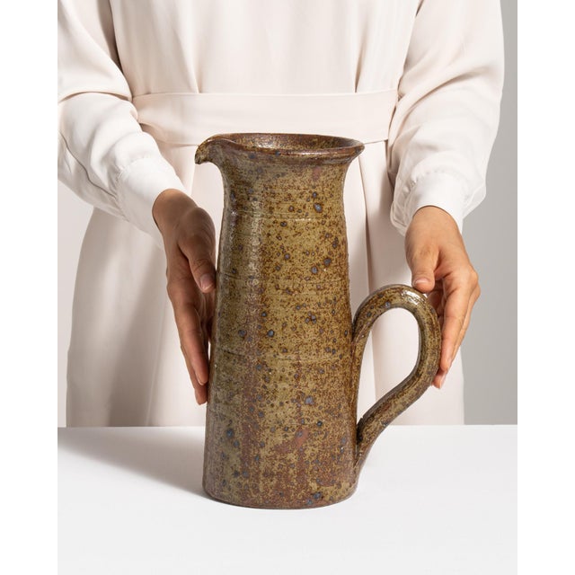 1970s 1970s Brown Ceramic Bottles & Jars & Jugs For Sale - Image 5 of 7