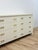 Early 21st Century Coastal Mitchell Gold Bob Williams White Dresser, Brass Handles, 8 Drawer For Sale - Image 5 of 13