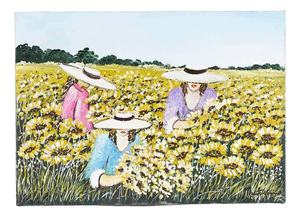 Costanza Mantovani, Field of Flowers, 2007, Oil on Canvas