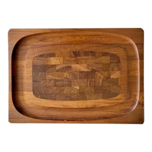 Vintage Danish Teak Charcuterie Board by Kalmar