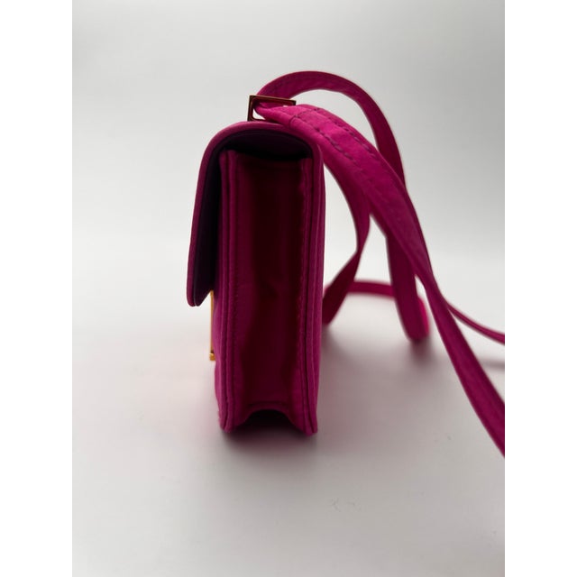 Pink Hermès Mini Constance Pink Satin. For Sale - Image 8 of 12