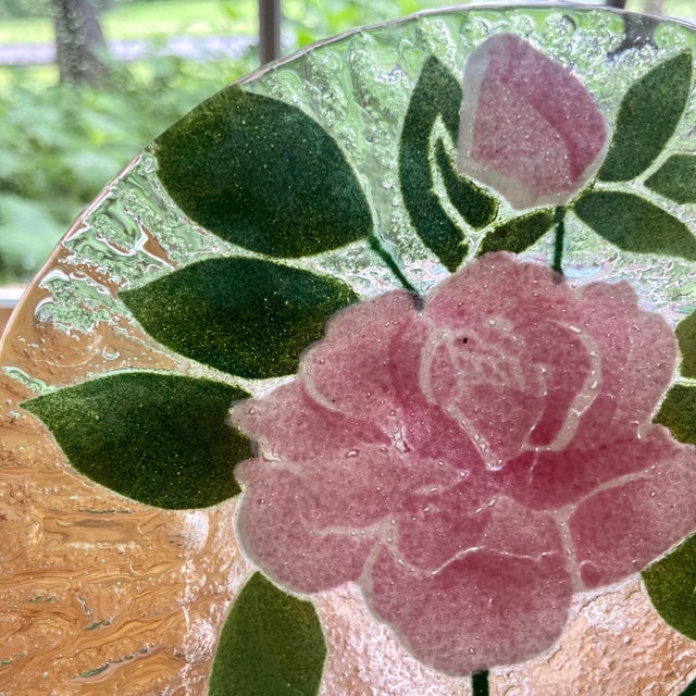 Vintage Fused Art Glass Plates, Set of 3 For Sale - Image 4 of 12