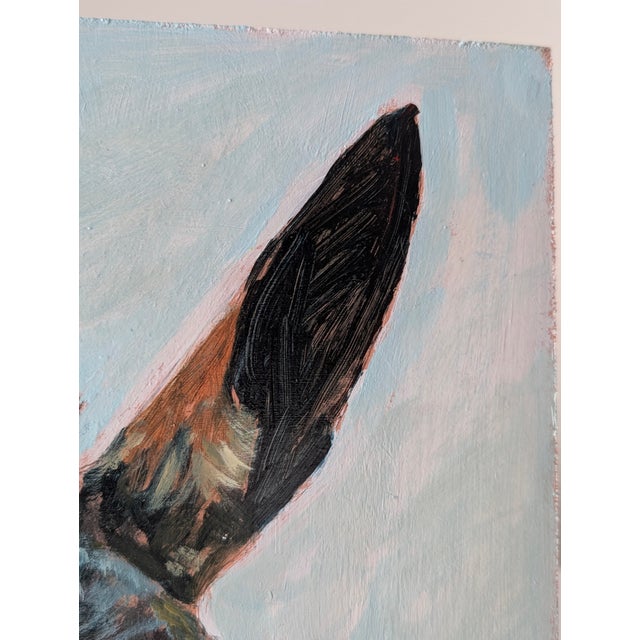 Unknown, Oil on Panel, Portrait of a Donkey, 20th Century, 1990s, Oil For Sale - Image 6 of 10