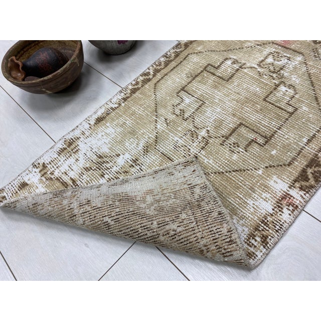 Small Ethnic Oushak Carpet For Sale - Image 4 of 6