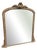 Large Antique English Arched Top Gilt Overmantle Mirror, 1800s For Sale