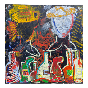 Degustation. Chateau De Lescours Abstract Expressionism Painting