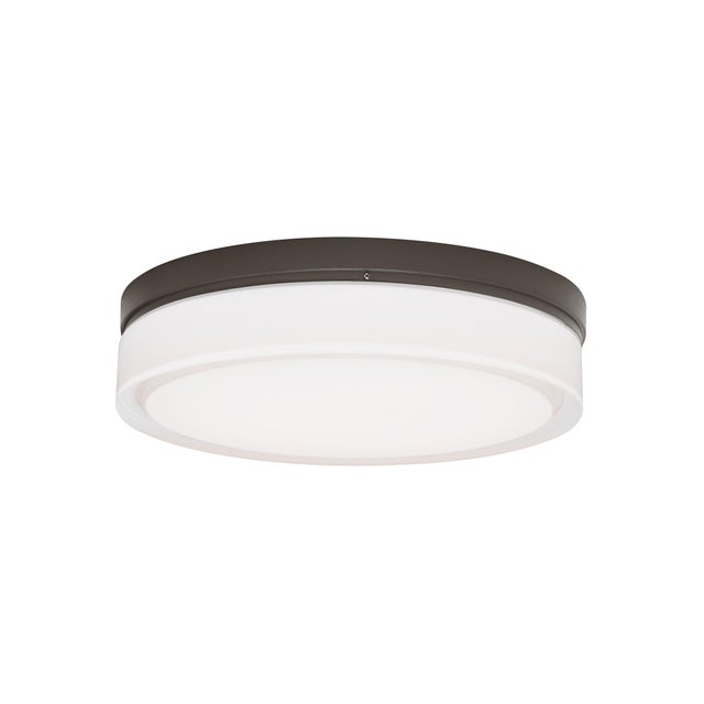 Contemporary Visual Comfort Modern Cirque Large Outdoor Wall and Flush Mount LED Bronze For Sale - Image 3 of 3