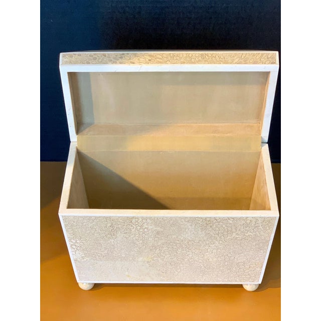 Lacquered Shell and Bone Tapered Sarcophagus Box, by Maitland- Smith For Sale - Image 10 of 12