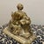 Metal Antique 19th Century Gilt Neo-Classical Seated Woman For Sale - Image 7 of 9