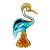 -Mid Century Murano Herron Bird For Sale