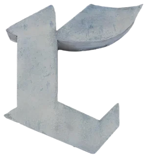Vintage Italian Letter R, 1970s