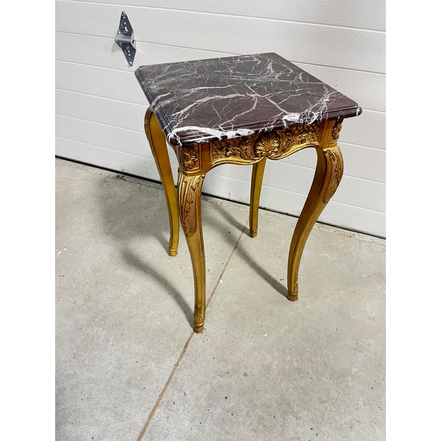 Stone Ej Victor Newport Marble Top Drinks Table For Sale - Image 7 of 8