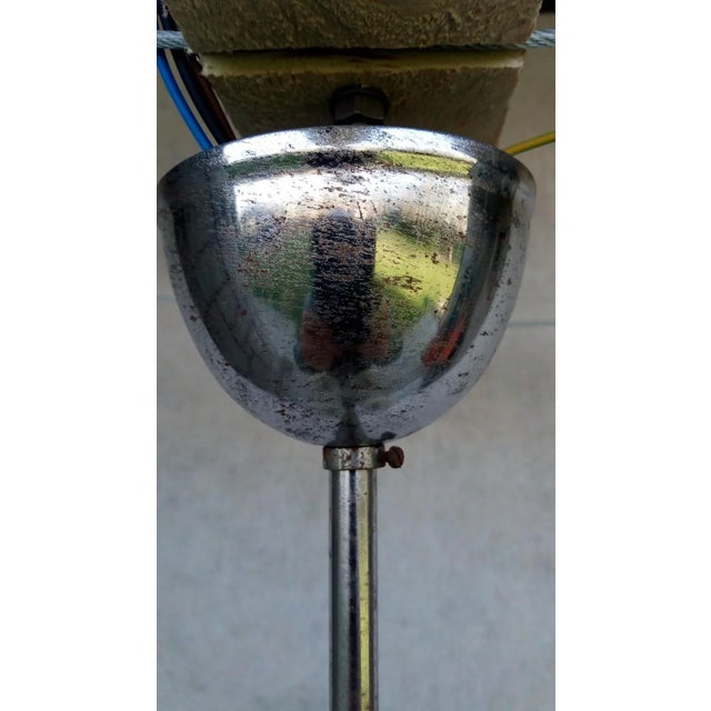 Cream Vintage Art Deco Style Chandelier For Sale - Image 8 of 14