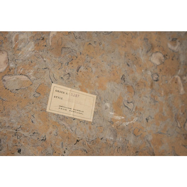 Fossilized Marble Chrome Coffee Table Leon Rosen Pace Collection Milo Baughman 1970s For Sale - Image 12 of 13