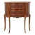 French Vintage Marble Top Demilune Chest For Sale