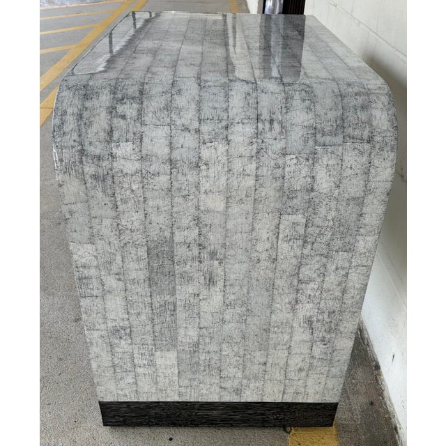 2020s Jonathan Charles Modern Eggshell Gaia End Table For Sale - Image 5 of 5