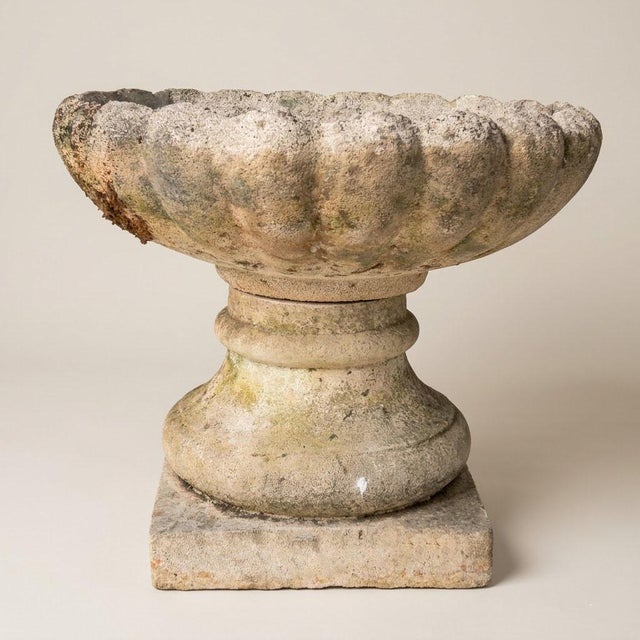 Beige Large Mediterranean Style Stone Garden Planter, 1960s For Sale - Image 8 of 8