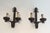 Gray Pair of Wrought Iron Wall Lights, French Work. Circa 1950 For Sale - Image 8 of 8