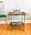 Metal Vintage Neoclassical Empire Serving Trolley in Brass with Removable Tray, 1950s For Sale - Image 7 of 7