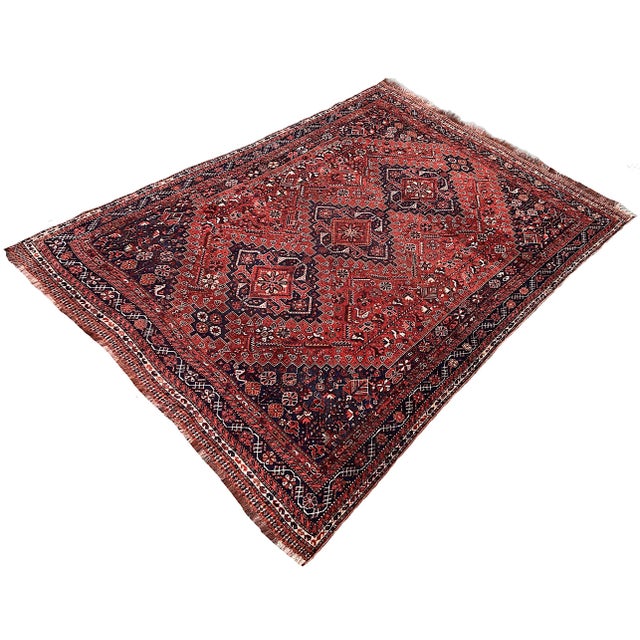 Vintage Qashqai Rug, 1920s For Sale - Image 3 of 18