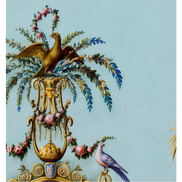 Cerulean Atelier Aria Lumae Palais De Versailles Arabesque Neoclassical Overdoor Grand Architectural Board Print For Sale - Image 8 of 14