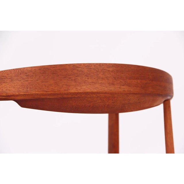 1970s Model PP203 Mahogany and Black Leather Desk Chairs by Hans J. Wegner for PP Møbler, 1970s, Set of 4 For Sale - Image 5 of 15