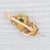 Art Deco Antique Heart Anchor Brooch 10k 12k Gold Pearl Diamond Floral Pin For Sale - Image 3 of 4