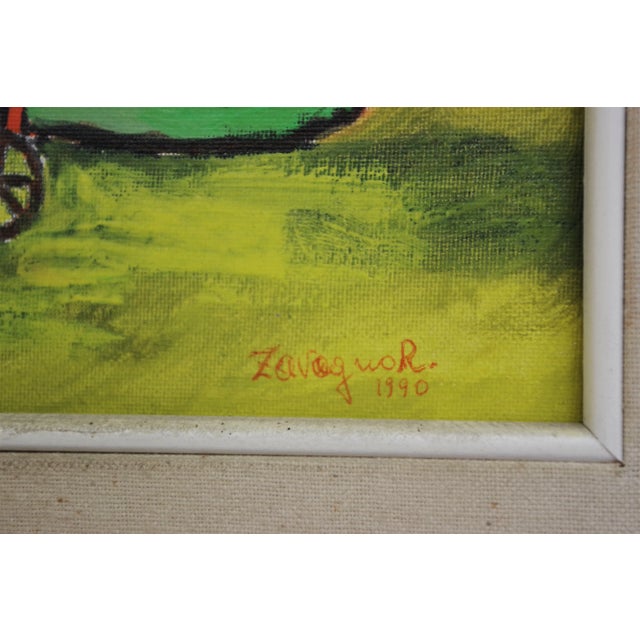 Painting Agricultural Landscape, Zavagnor For Sale - Image 11 of 12