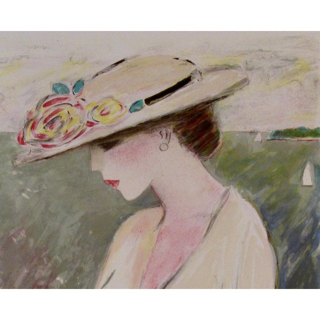 Jean-Pierre Cassigneul "Le Bonheur Entrevu" Large Colors Lithograph 1988 Reproduction Print For Sale - Image 4 of 8